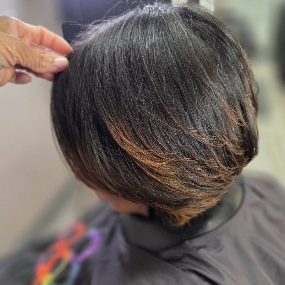 Natural Silk Press at Nicholle Brace in Bowie, MD