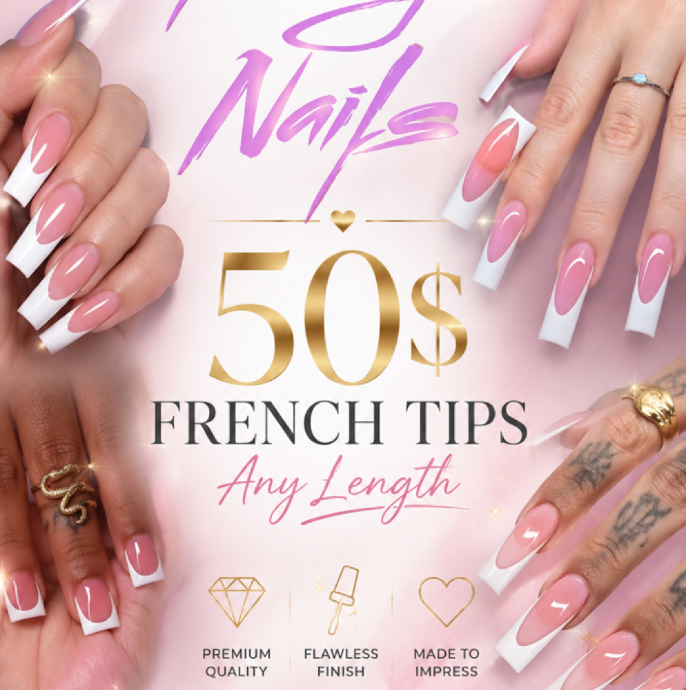 French Tip deal at Yazzy Nails in Fayetteville, NC