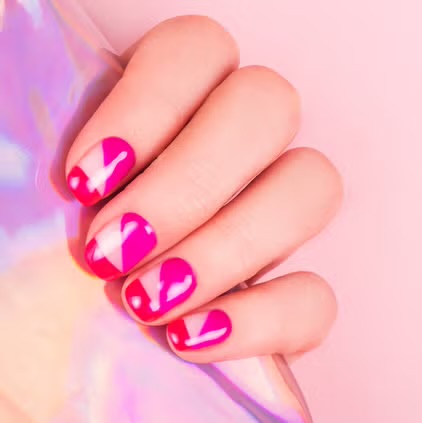 Gel Manicure With Designs