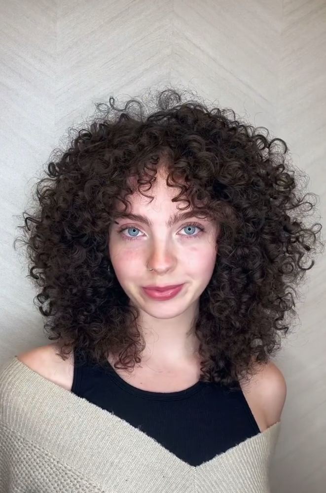 New Client Curly Cut