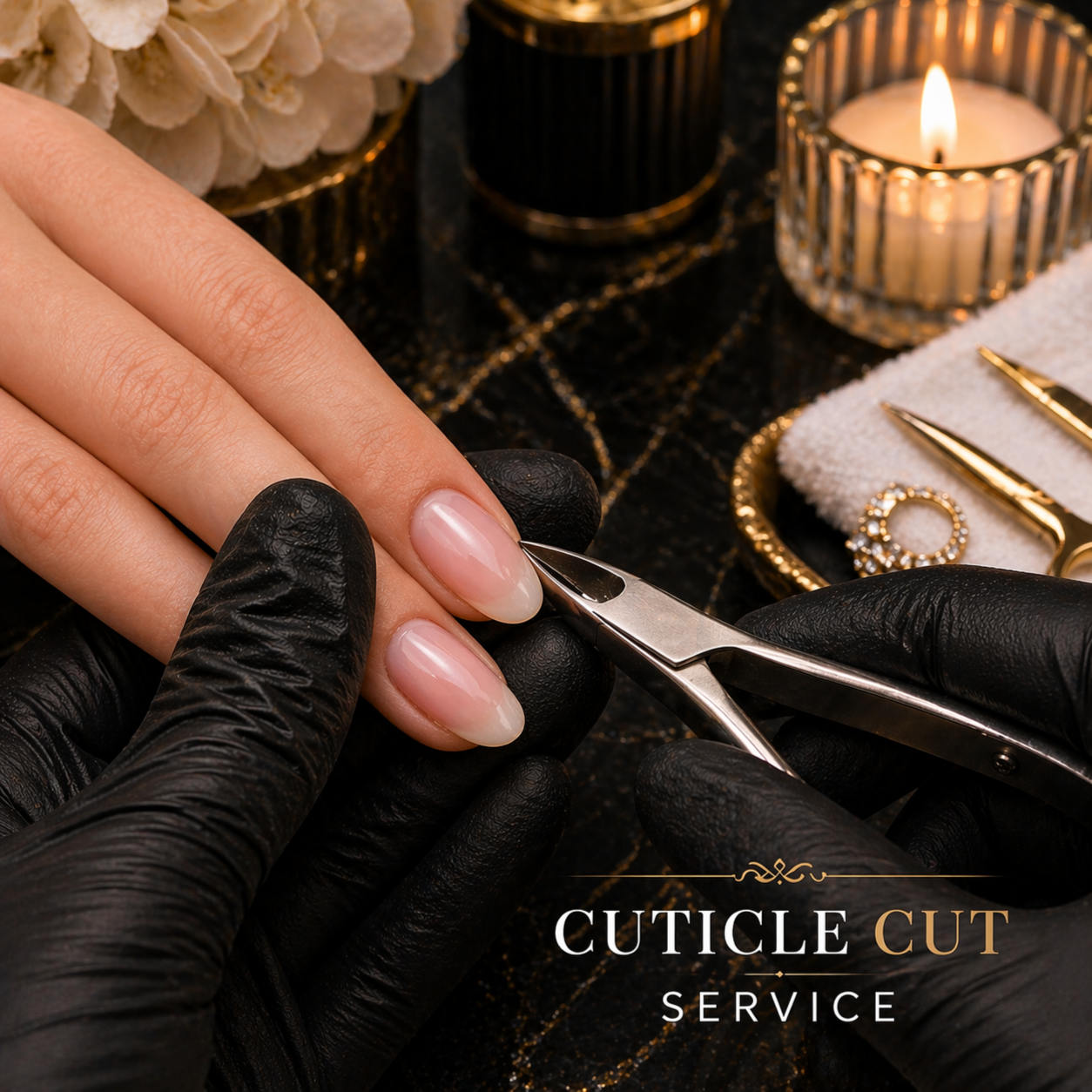 Nails - Simple Cuticle Cut at Le Bijou Nails and Spa Salon in Houston, TX