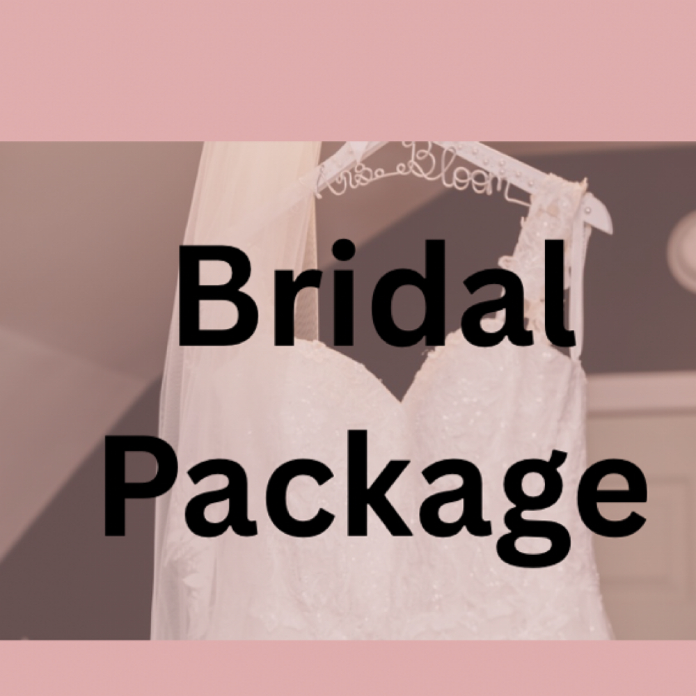 Bridal package at Glow & Bloom with Rachel in Frederick, MD