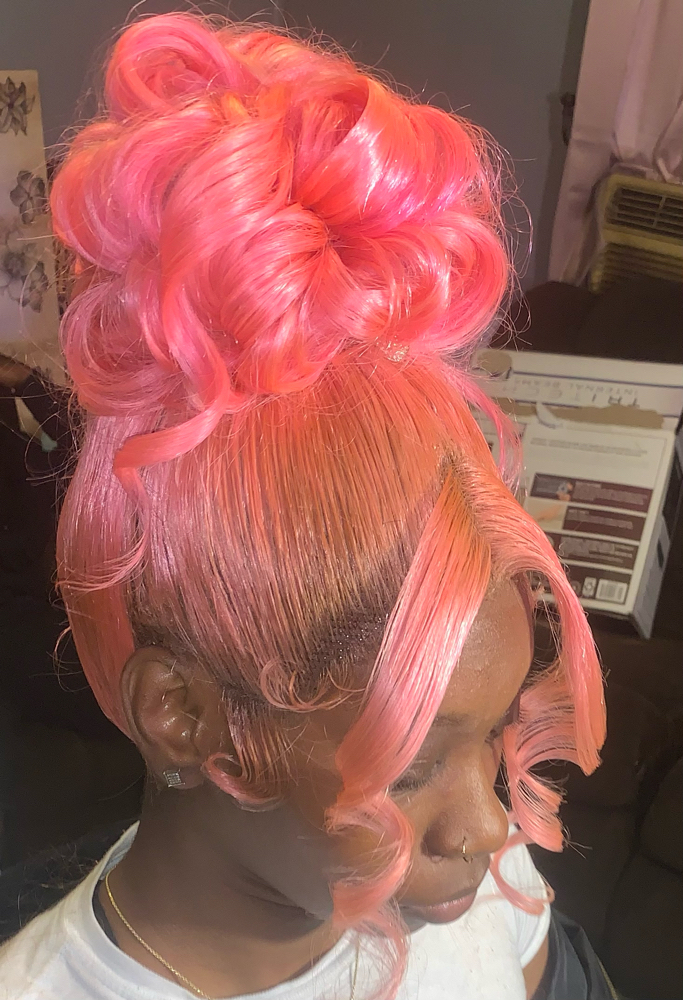 Double Frontal Ponytail Or Wig Updo