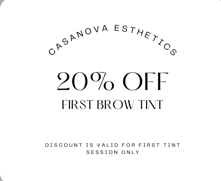 20% Off First Brow Tint Service