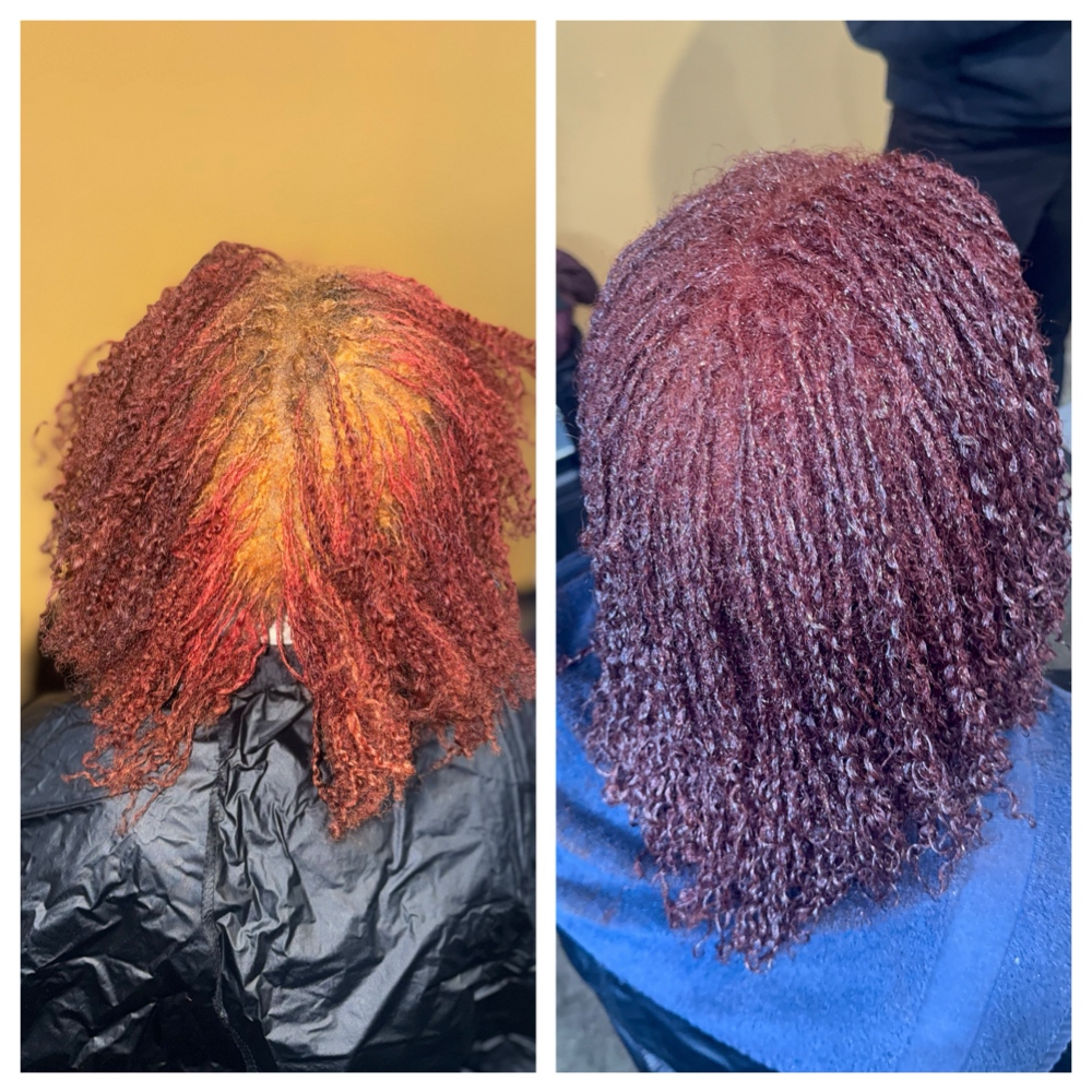HairColor Retouch at Naffys Raw Locs LLC in Covington, GA