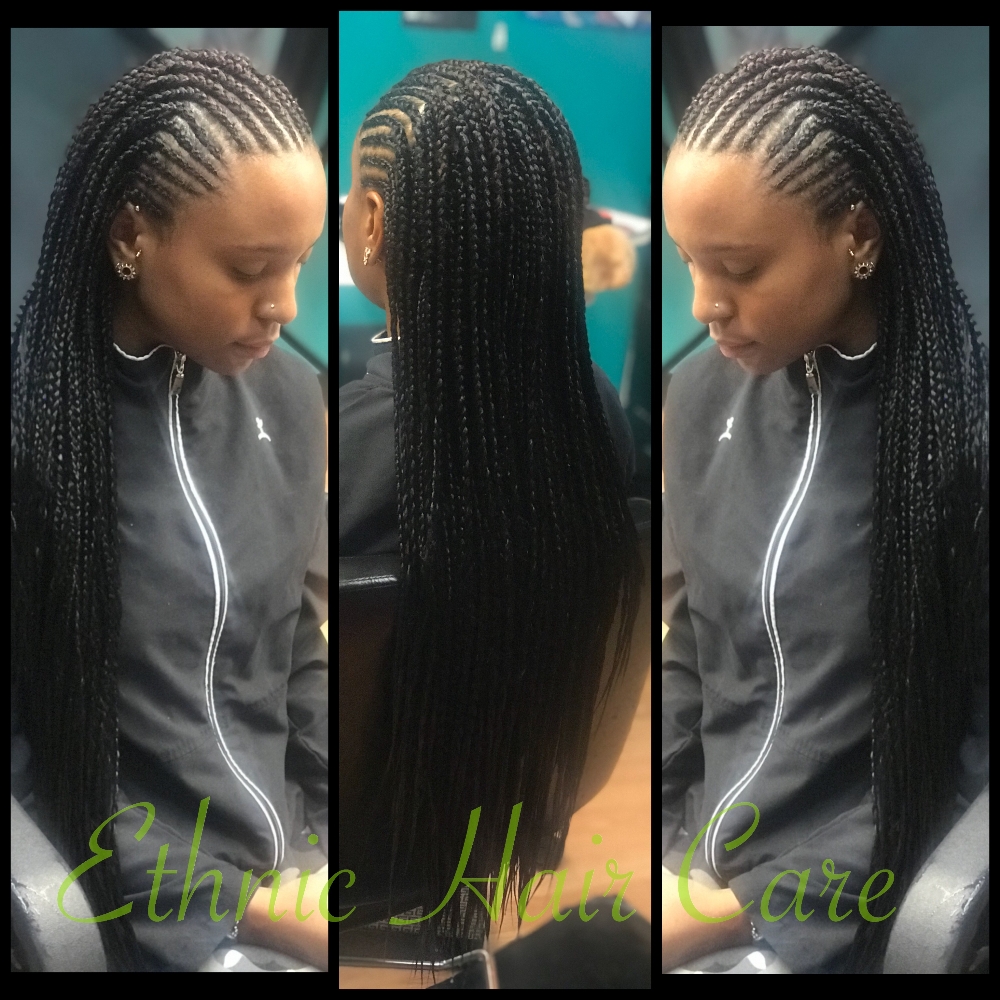 1/2 Cornrows 1/2 Singles Or Twists