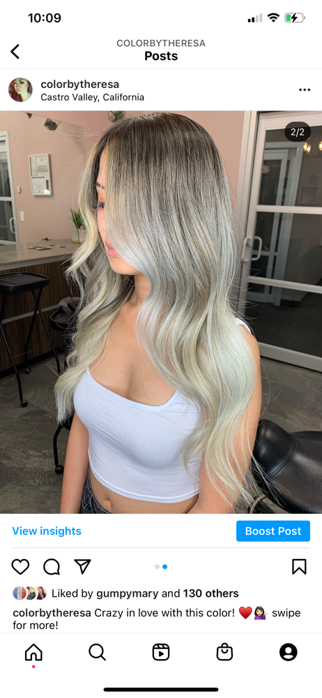 Ombre+Balayage highlights