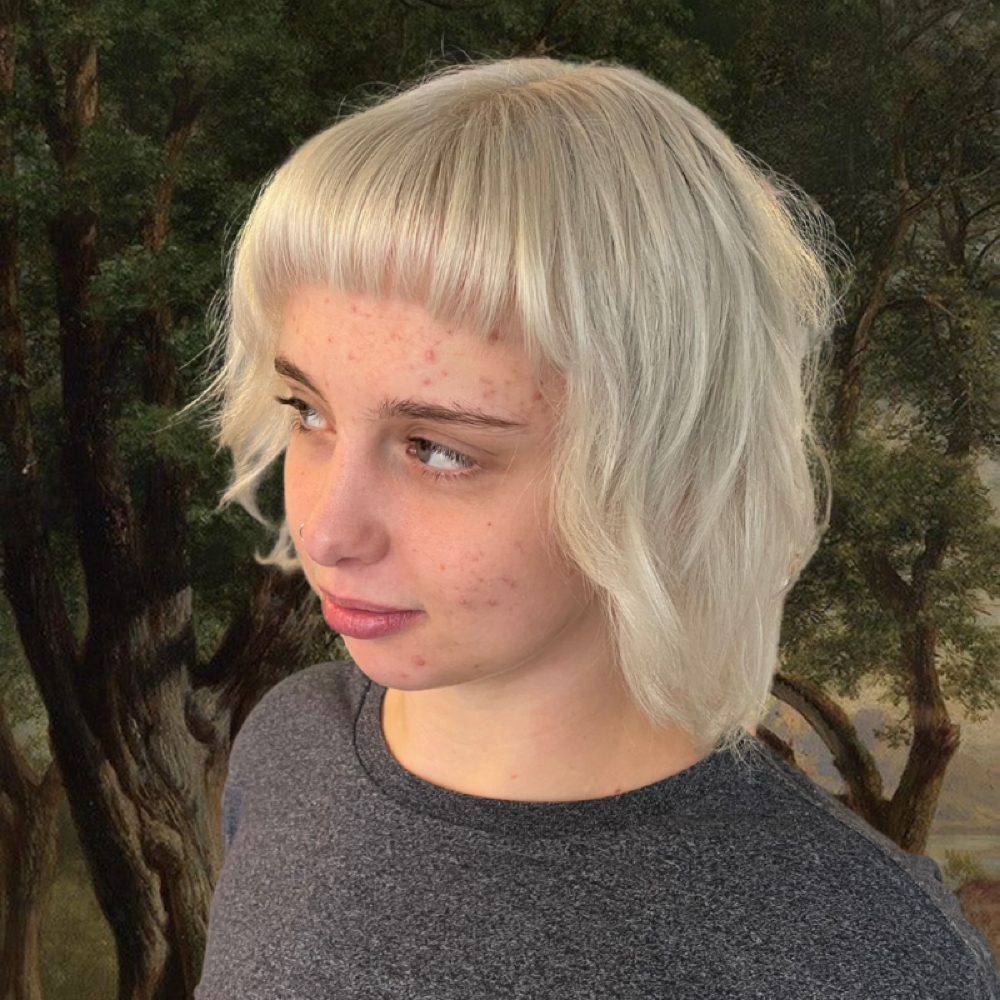 dry haircut at bramblebangs in portland, OR