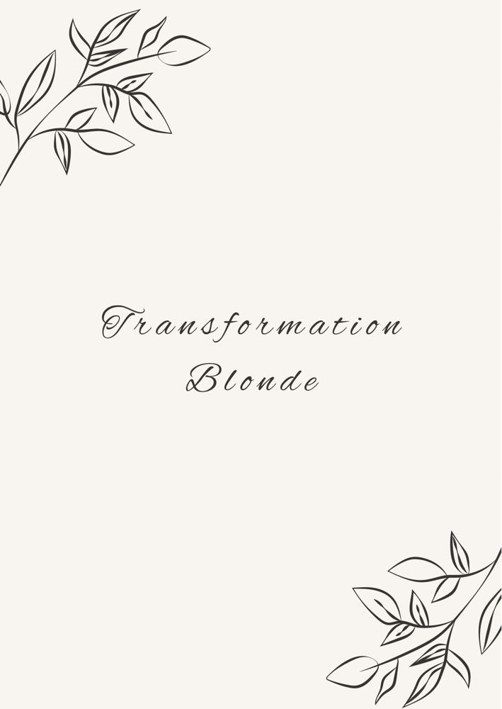 Transformation Blonde
