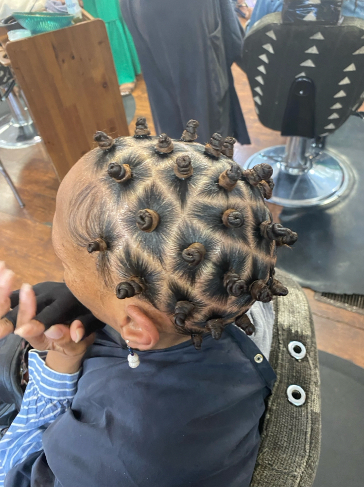 Bantu Knots Without Hair