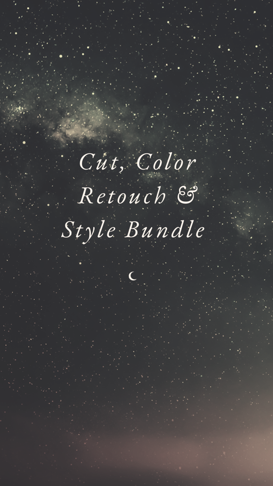 Cut, Root Retouch & Style Bundle