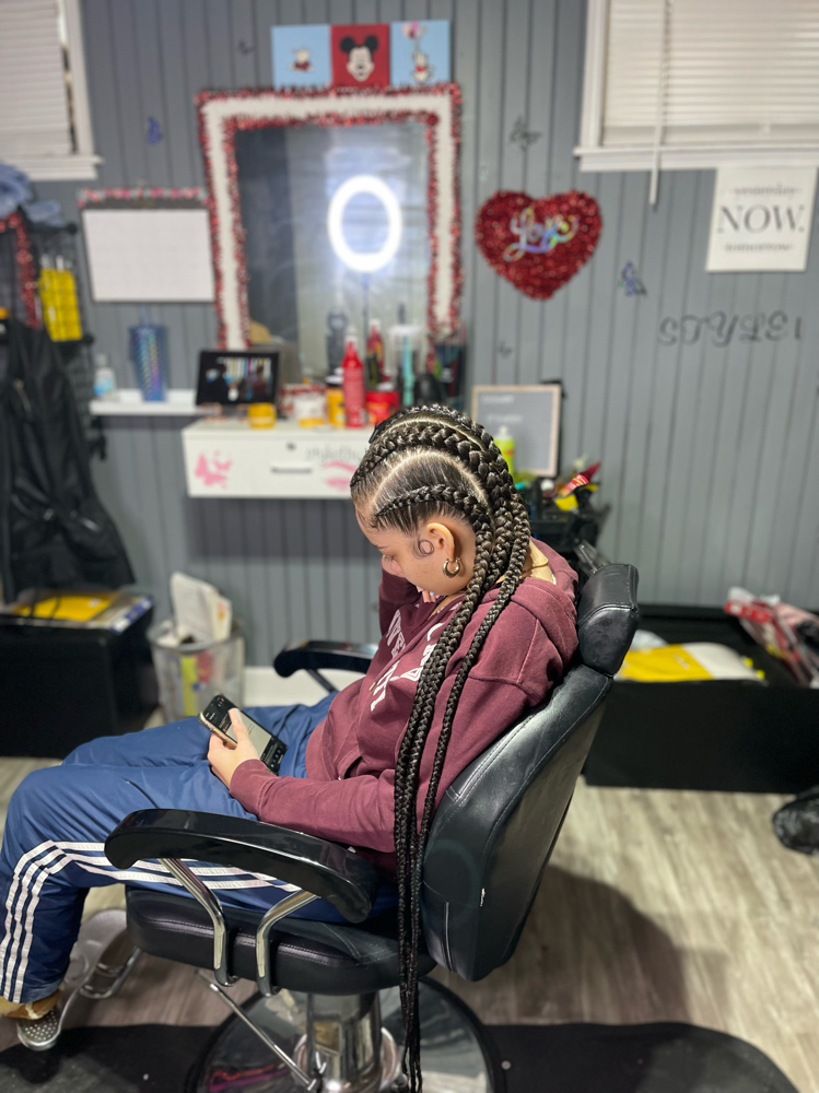 4 Feed In Braids