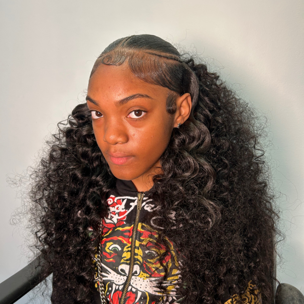 Half Up Half Down (Quick Weave) at Laurielle Mitchell in Arlington, TX