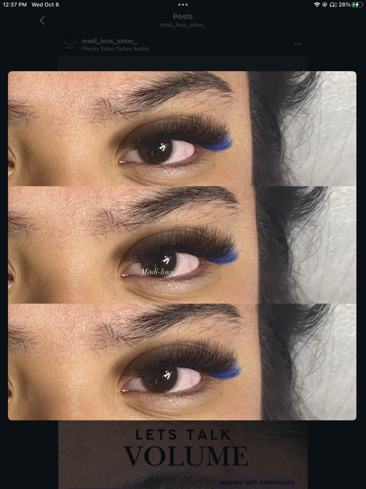 Volume Mini Fill at Madi-Lou's Studio in Austin, TX