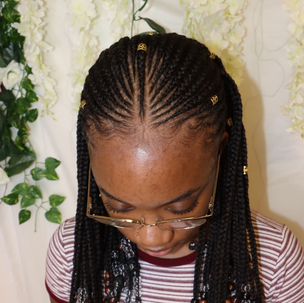 Tribal Braids at Total Class Hair Braiding in Marietta, GA