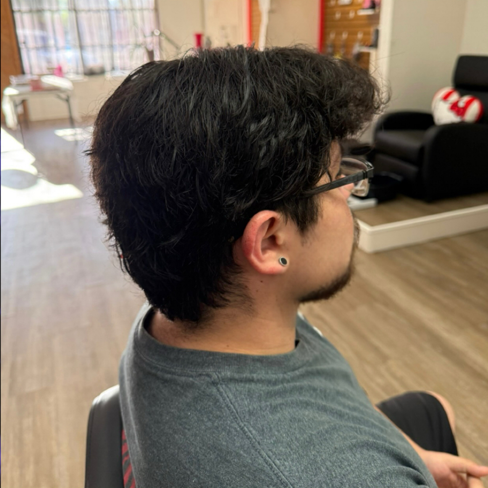 Mens Scissor Cut at Hermosa Beauty Co. in Twentynine Palms, CA