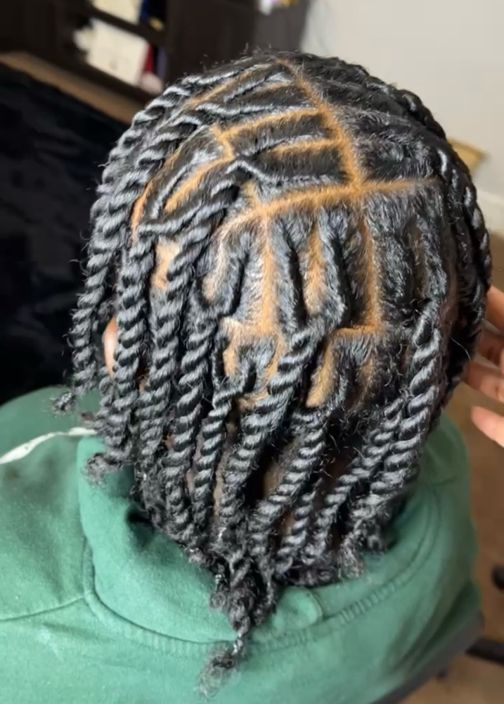 Double Strands on Natural Hair at Loc’d In With Dej in Fayetteville, NC