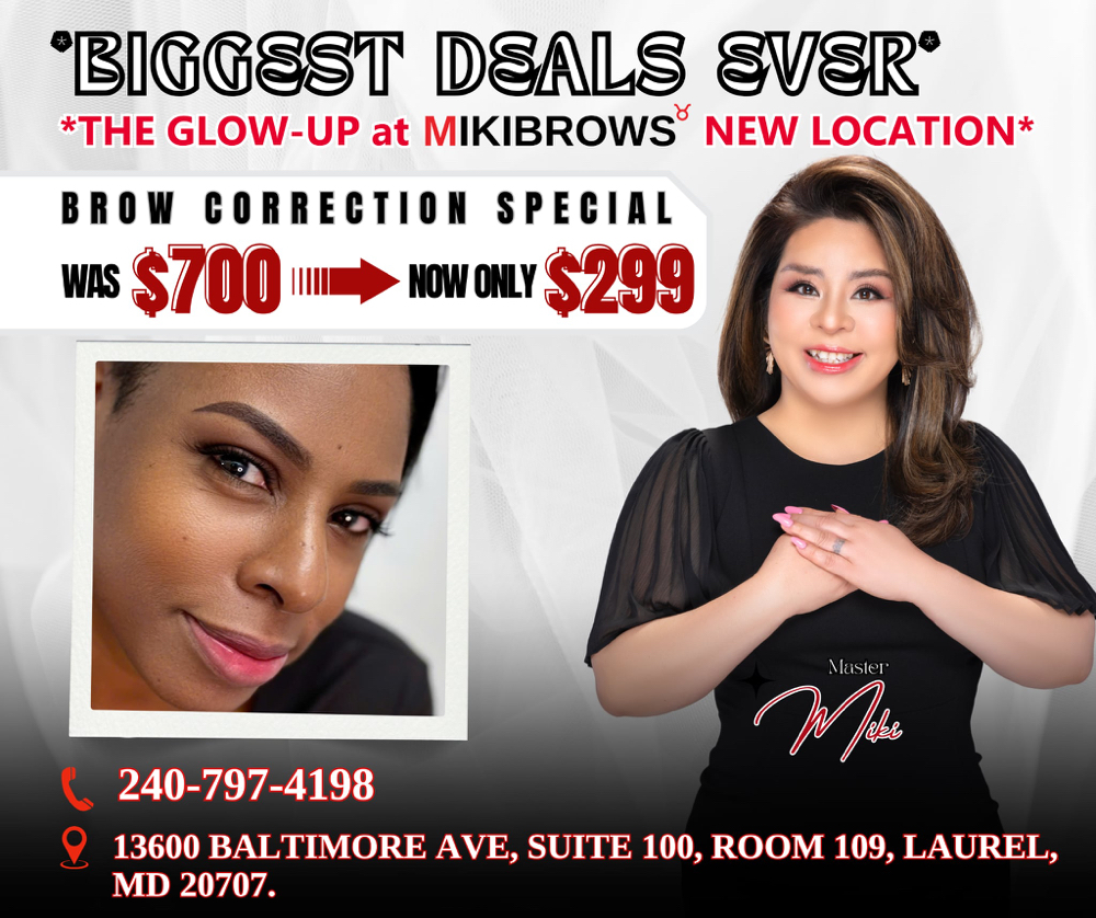 EYEBROWS CORRECTION $299 REG $700