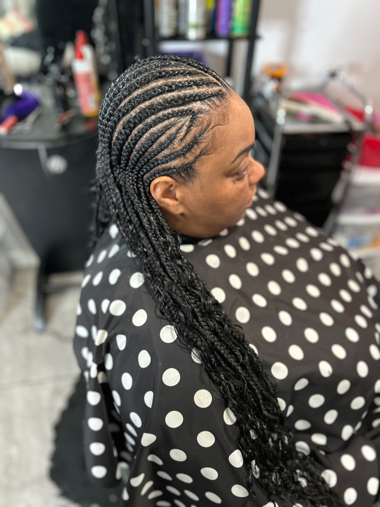 Small Feeding Boho Cornrows