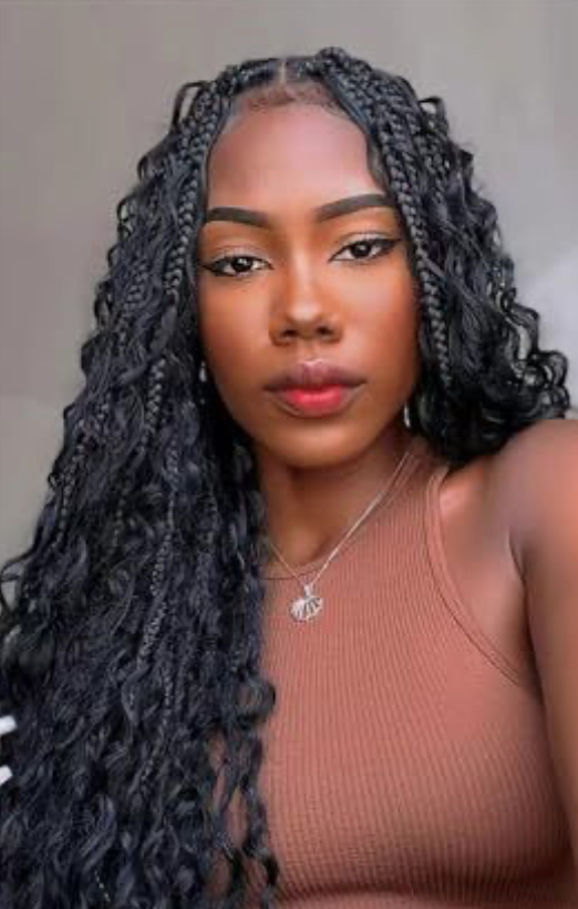 Human Hair~Boho Box Braid Crochet