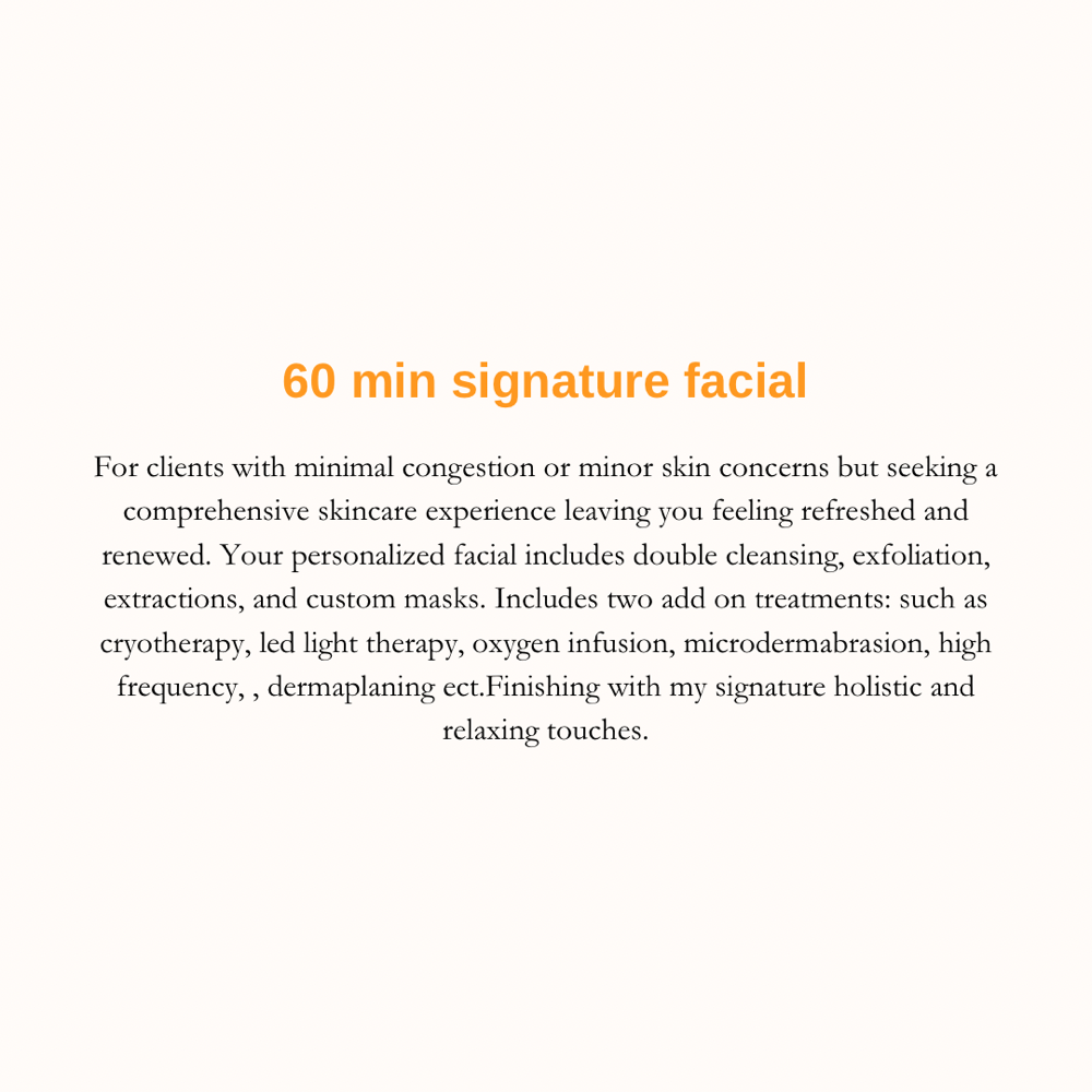 60 Min Signature Facial