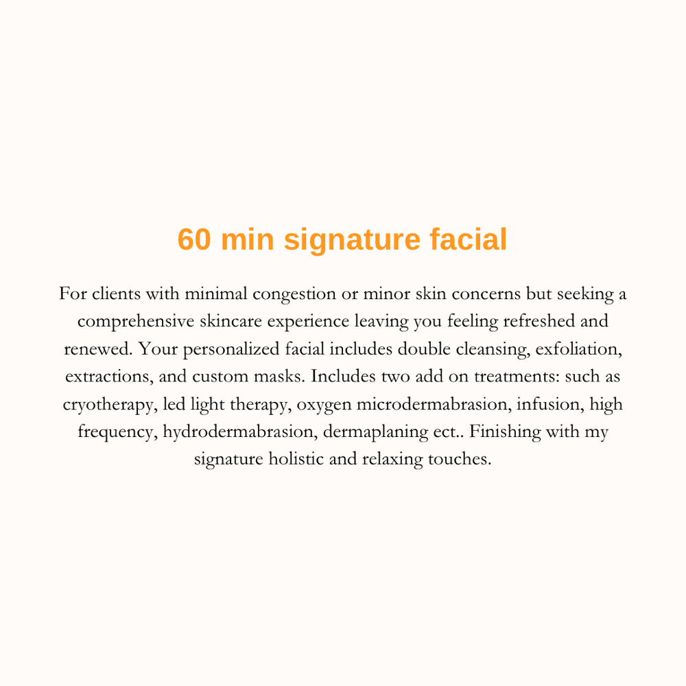 60 Min Signature Facial