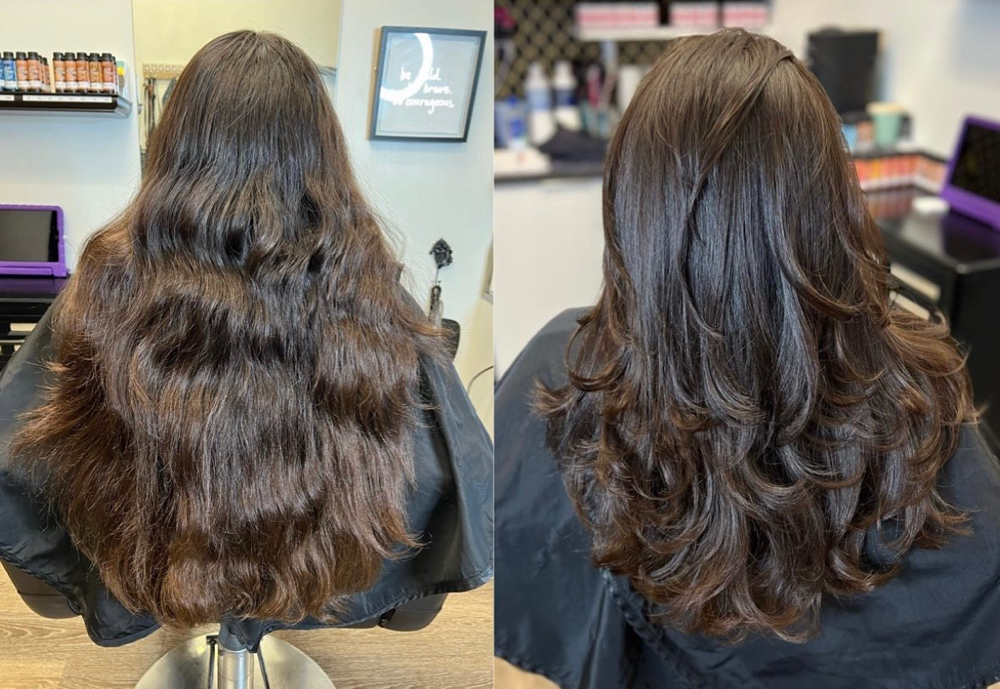 Long Haircut & Blowdry