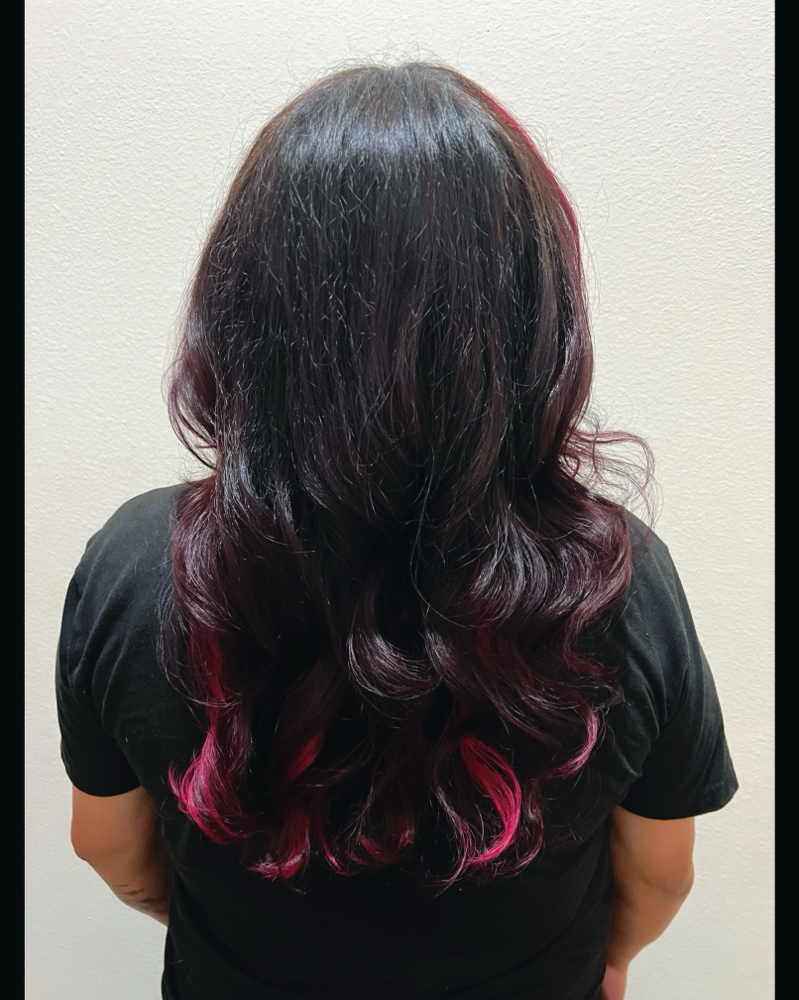 Mid Back Length Haircut