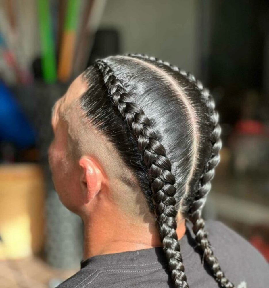 Men's 2 Pieces of Cornrows