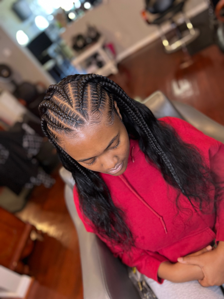 Front Braids w/Quickweave