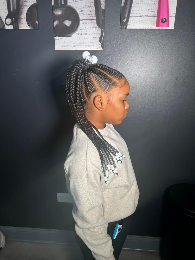 Stitch Ponytail 8-10 Braids