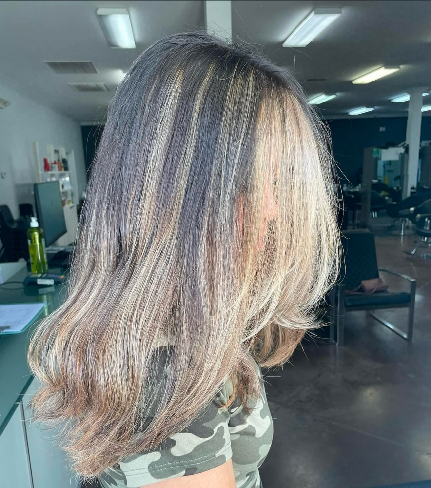 Partial Highlight/ Lowlight at Hair by Makena Riden in Athens, TN