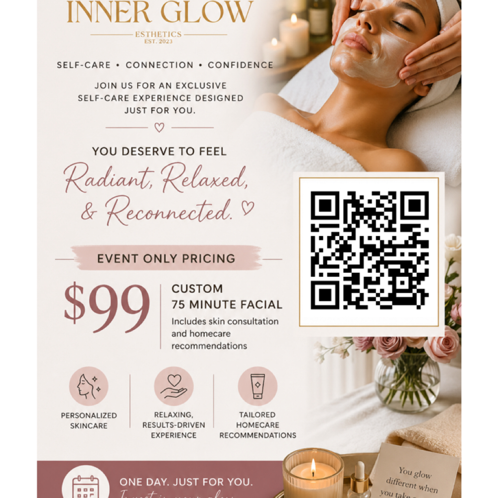 ConnectHer Fest Custom Facial at Inner Glow Esthetics in Palm Bay, FL