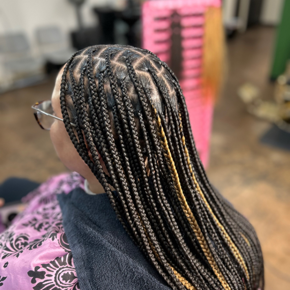 Medium Box Braids (extensions) at Looks Of Beauty in Bullhead City, AZ