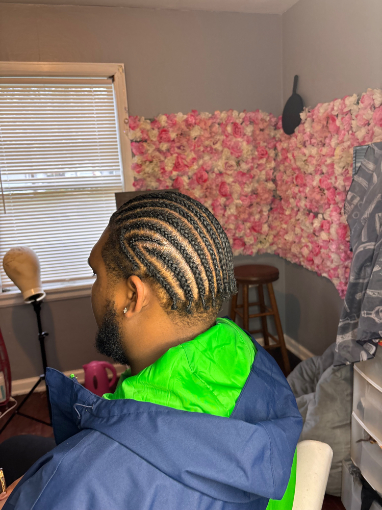 Design Braids On Short Hair ( Men )
