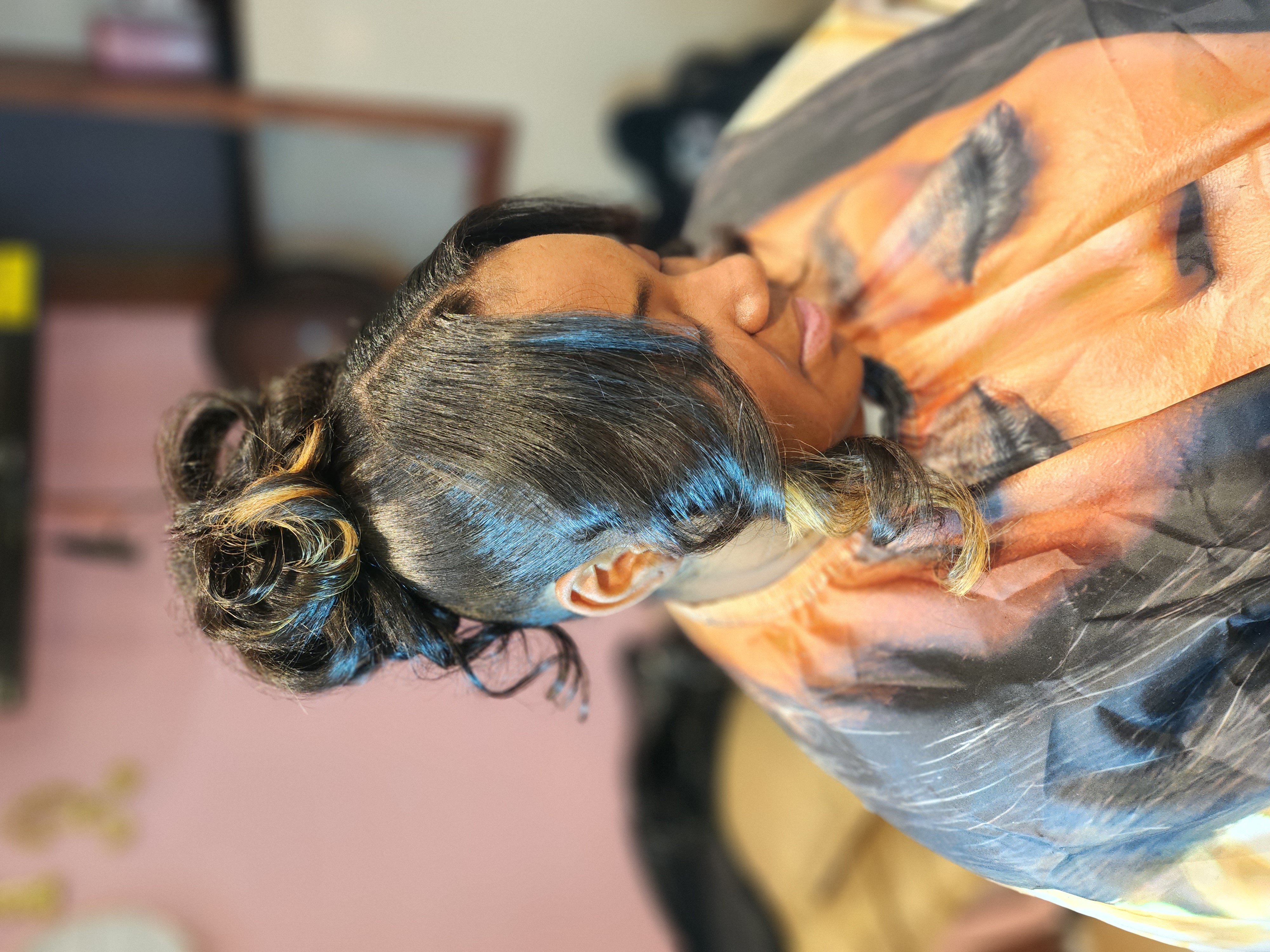 Updo ponytail