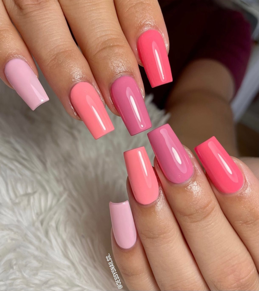 Gel X Extensions+Solid Color ✨