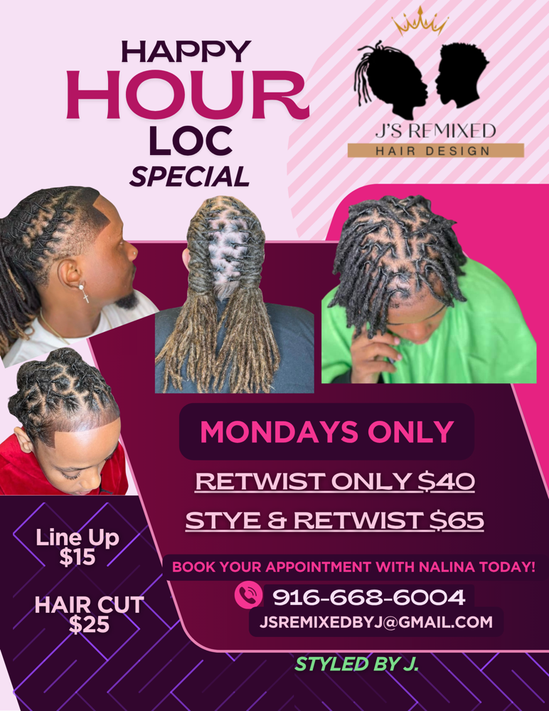 HAPPY HOUR LOC SPECIAL MONDAYS ONLY