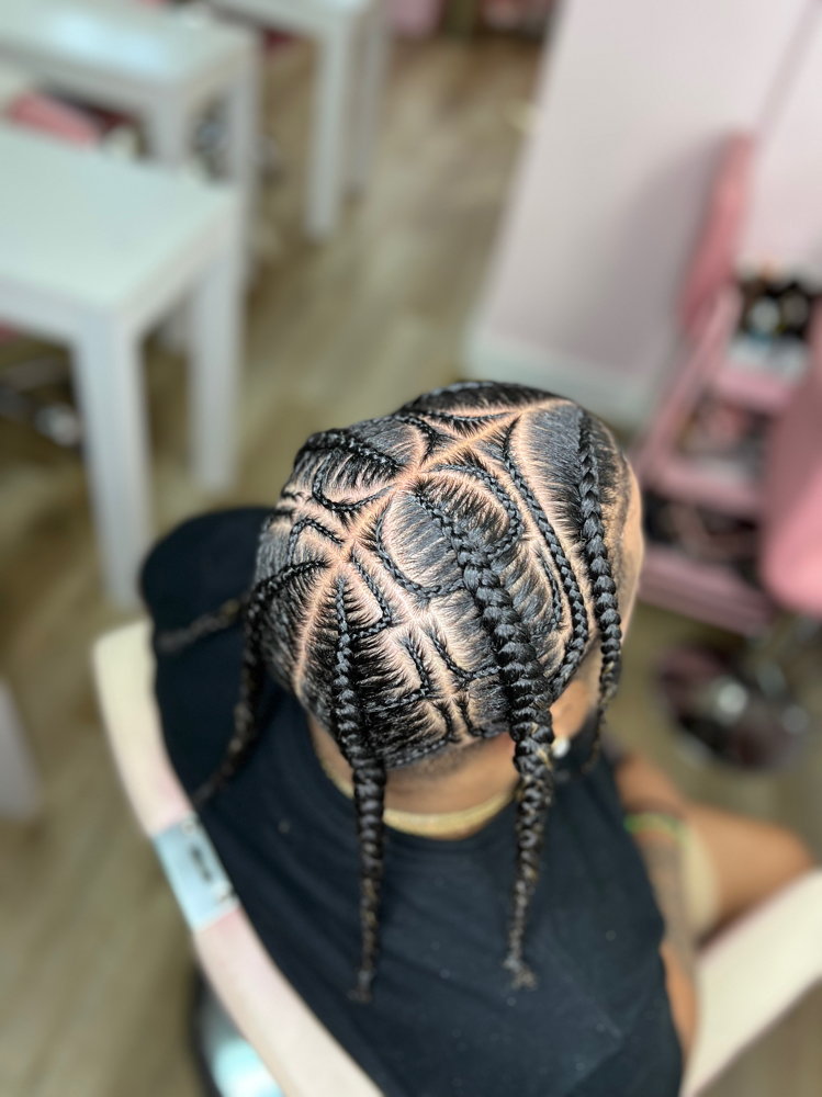 Mens Stitch Braids at BraidsbyChaterin in Johnston, RI