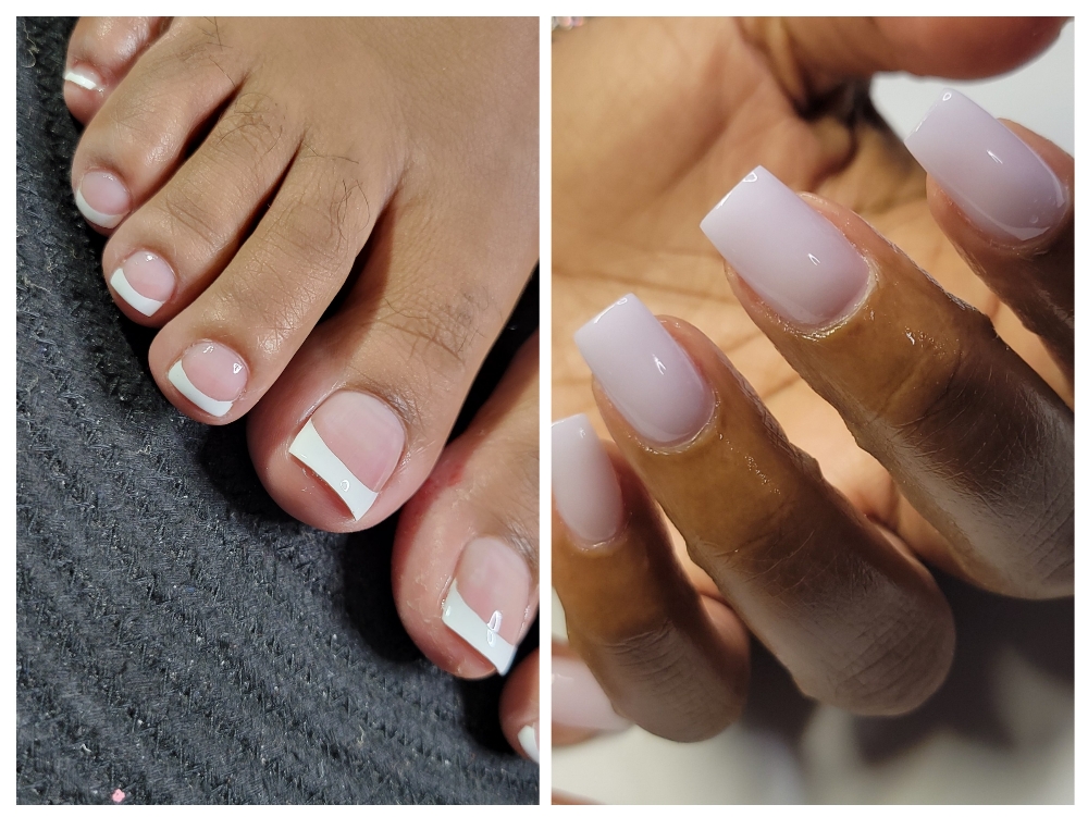 ACRYLIC FULL SET AND PEDICURE