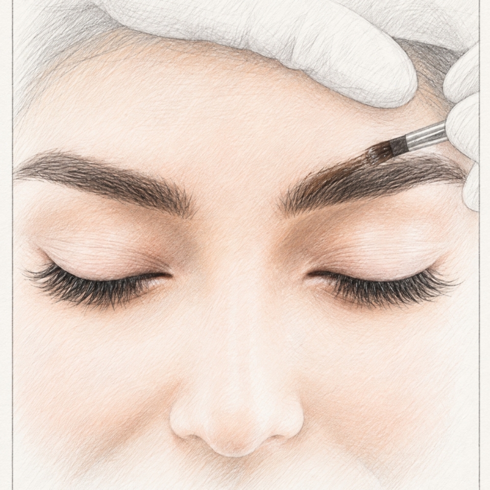 Eye lash/brow tinting at Skin Reboot Spa Clinic in Cary, NC