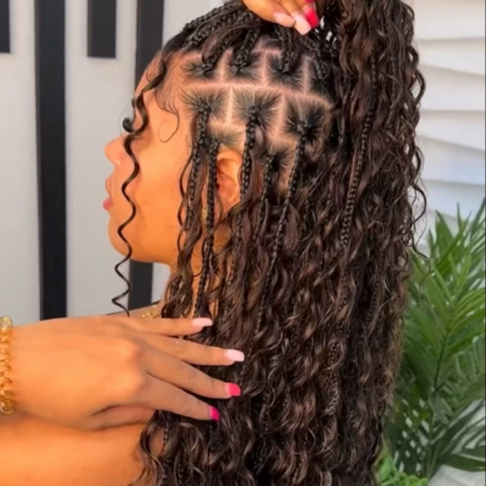 Boho Knotless Braids at Edge&Elegance by Yas Suleyka in Dumas, TX