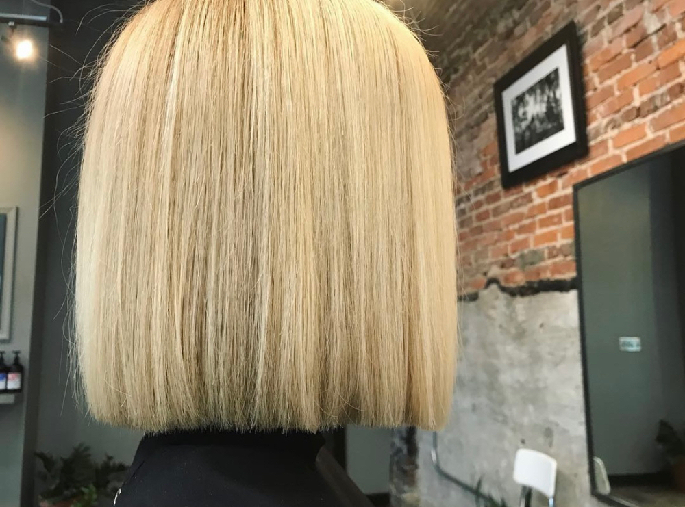 Bleach And Tone With Haircut