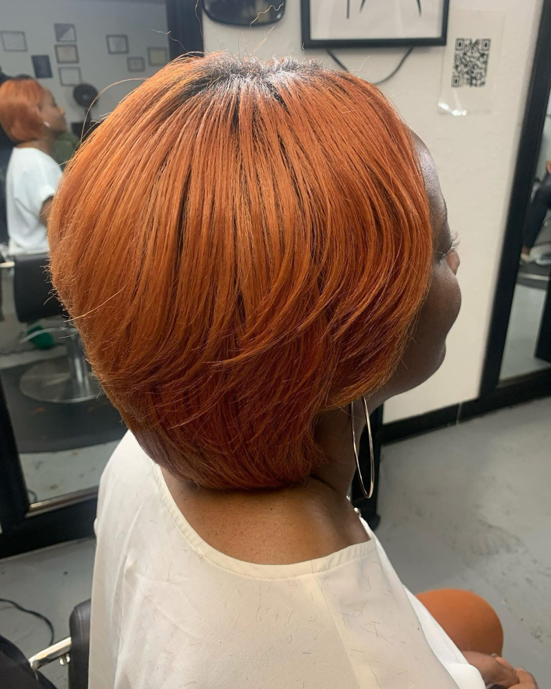 Color / Silkpress/cut at Styles4Smiles Salon in Greenville Tx, TX