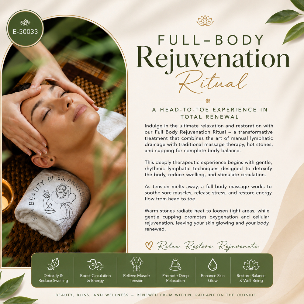 Full-Body Rejuvenation Ritual A Hea at Beauty, Bliss and Wellness LLC in Rainsville, AL