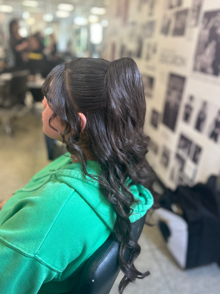 Half Up Half Down Style Out