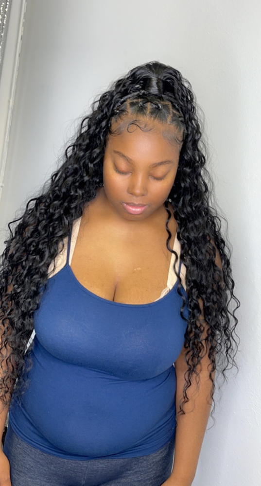 Crisscross Wavy Up Down