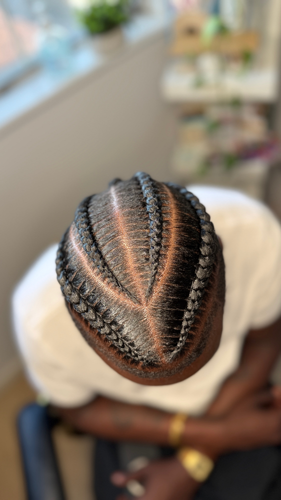 3-4 Braids (TOP BUN)
