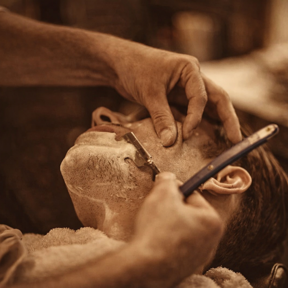 Straight Razor Shave at Kristen Neal in Huntsville, AL