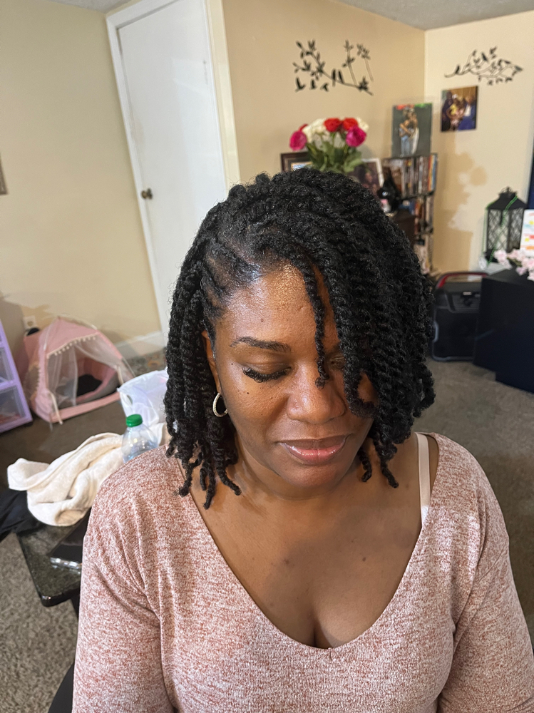 Two Strand Twist Shoulder Length at Styles by Lena in Mobile, AL